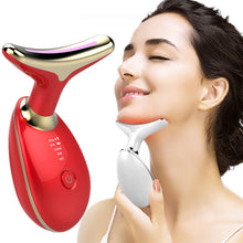 Load image into Gallery viewer, EMS Thermal Neck Lifting And Tighten Massager Electric Microcurrent Wrinkle Remover LED Photon Face Beauty Device For Woman
